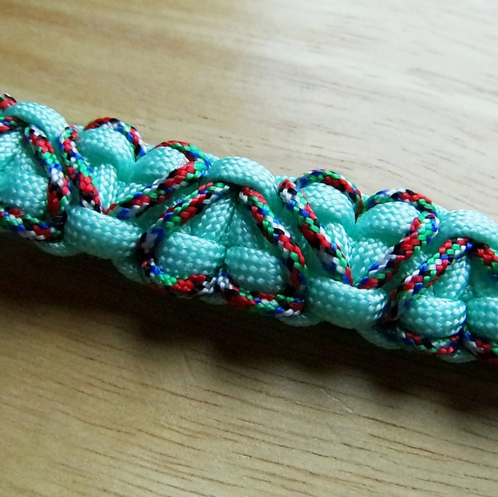 Mint Green Heart Paracord Bracelet
